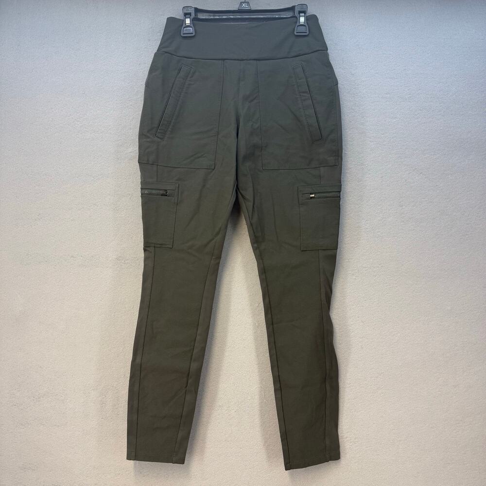 EUC Athleta Headlands Hybrid High Rise Cargo Leggings Women's 4 Olive Green EUC - Picture 1 of 15